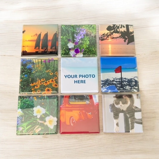 Set of 9 - Custom Photo Magnets